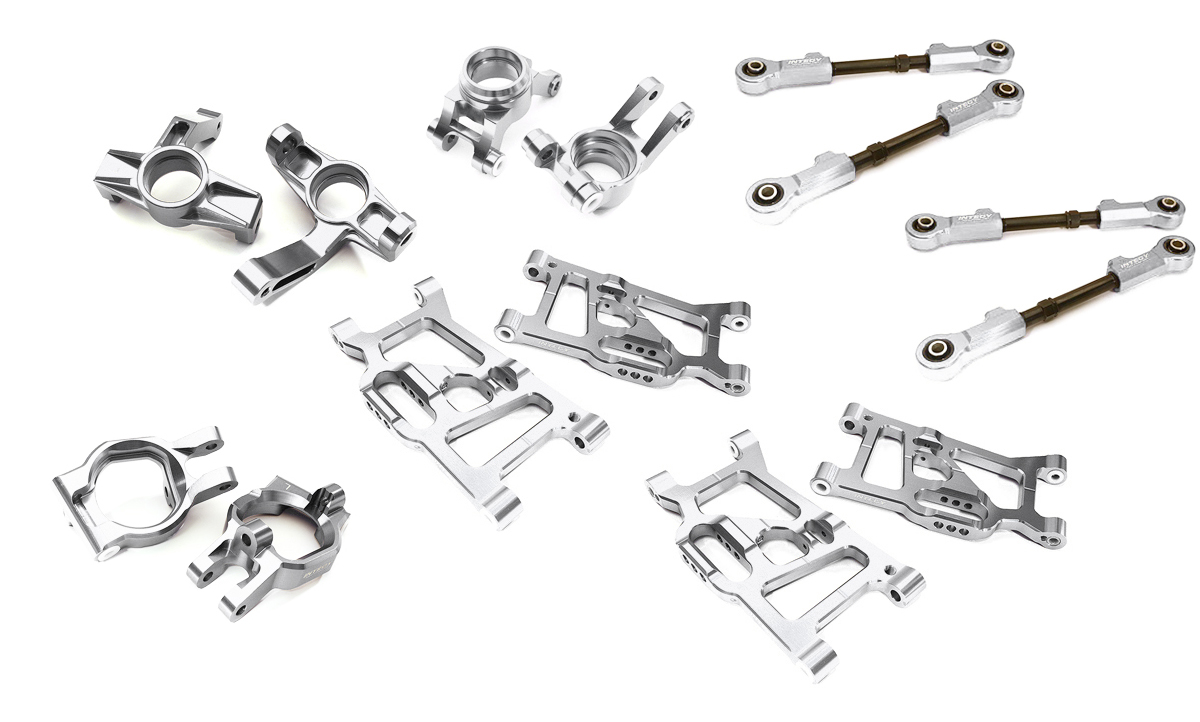 C32968SILVER Silver Billet Machined Upgrade Conversion Kit for Losi 1/5 Desert Buggy XL-E 2.0 - Image 1