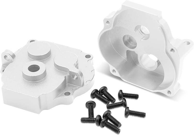C33010SILVER Silver Alloy Machined Main Gearbox Housing for Traxxas 1/18 TRX-4M Crawler 9747 - Image 1