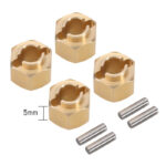 Brass Alloy Machined 6mm Wide Hex(4) Wheel Adapters for Traxxas 1/18 TRX-4M 9750