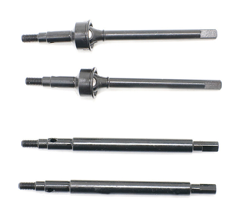 C33021BLACK Black Front & Rear Drive Shafts for Traxxas 1/18 Scale TRX-4M Crawler 9729 9730 - Image 1