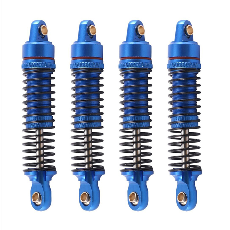 C33022BLUE Alloy Machined Front & Rear Shocks (4) for Traxxas 1/18 TRX-4M Crawler 9764 - Image 1