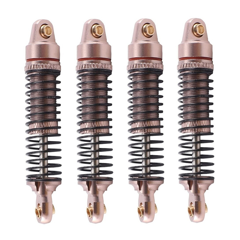 C33022SEPIA Alloy Machined Front & Rear Shocks (4) for Traxxas 1/18 TRX-4M Crawler 9764 - Image 1