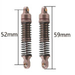 Alloy Machined Front & Rear Shocks (4) for Traxxas 1/18 TRX-4M Crawler 9764 - Image 2