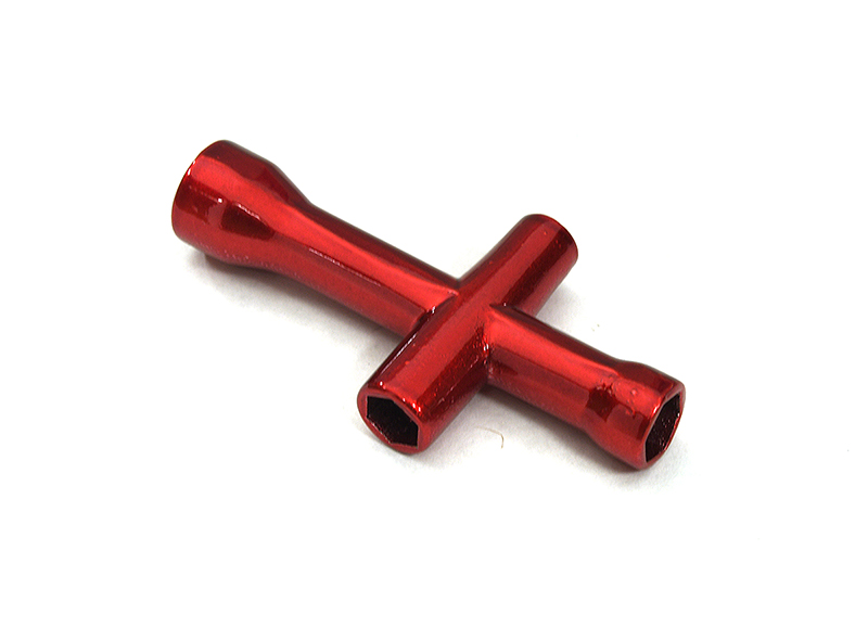 C33025RED Pocket Size Mini Hex Socket Wrench 4mm, 5mm, 5.5mm & 7mm - Image 1