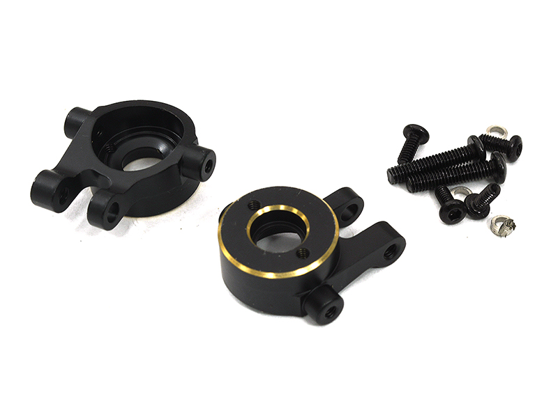 C33031 Brass Alloy Machined Steering Blocks for Traxxas 1/18 TRX-4M Scale Crawler 9732 - Image 1