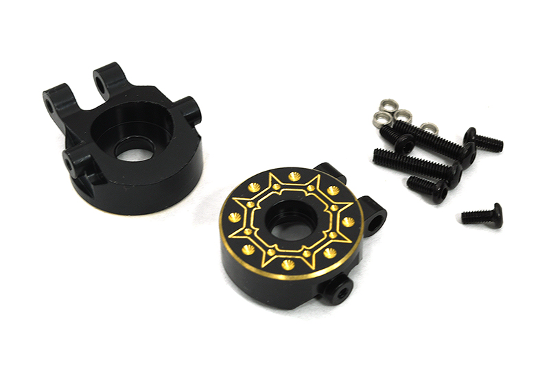 C33036 Brass Machined Steering Blocks 16g Each for Traxxas 1/18 TRX-4M Crawler 9732 - Image 1