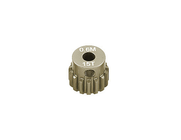 C33057 7075 Alloy Machined Mod 0.6 Pinion Gear 15T, 3.17mm Bore/Shaft for Brushless R/C - Image 1