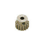 7075 Alloy 16T Mod 0.6 Pinion Gear for Brushless RC, 3.17mm Shaft