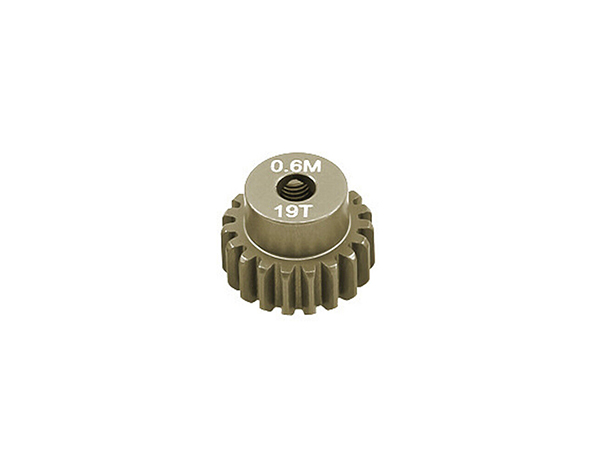 C33061 7075 Alloy Machined Mod 0.6 Pinion Gear 19T, 3.17mm Bore/Shaft for Brushless R/C - Image 1