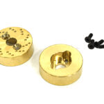 Brass Alloy Rear Axle Weight (2) Add-On 18g Each for Traxxas 1/18 TRX-4M