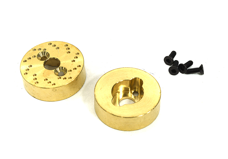 C33080 Brass Alloy Rear Axle Weight (2) Add-On 18g Each for Traxxas 1/18 TRX-4M - Image 1