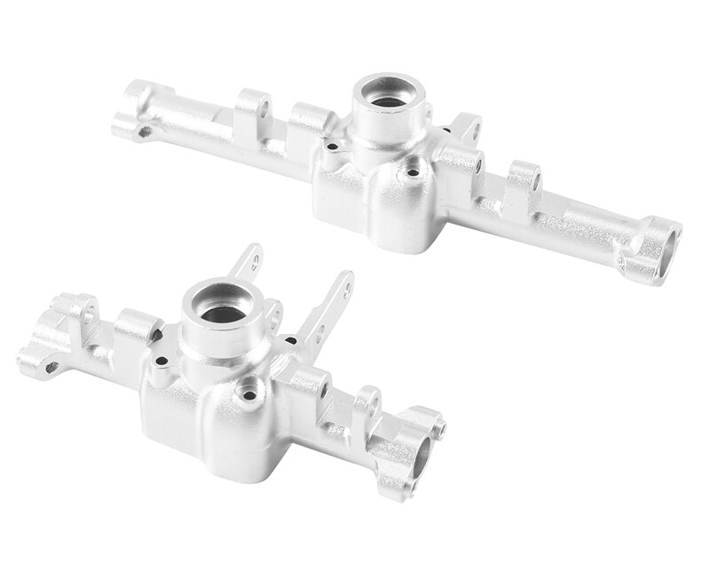 C33088SILVER Machined Front & Rear Axle Housings 40g Total for Traxxas 1/18 TRX-4M 9741 - Image 1