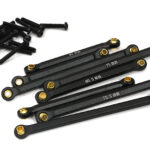 Black Alloy Machined Linkage Set (8 pcs) for Traxxas 1/18 Scale TRX-4M 9842