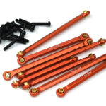 Red Alloy Machined Linkage Set (8 pcs) for Traxxas 1/18 Scale TRX-4M 9842