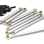 Silver Alloy Machined Linkage Set (8 pcs) for Traxxas 1/18 Scale TRX-4M 9842