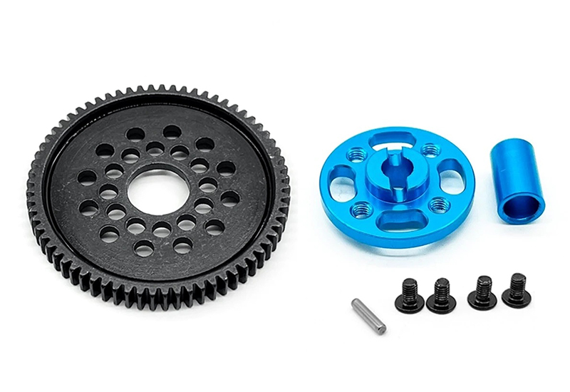C33098 Alloy Machined 68T Spur Gear for Tamiya TT-02 Chassis - Image 1