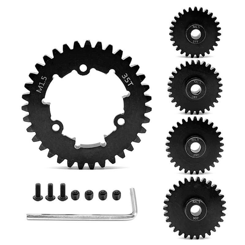 C33105 HD Steel 8mm Bore 27+28+29+30+35T Gear Set 1.5 MOD for Traxxas X-Maxx & XRT - Image 1