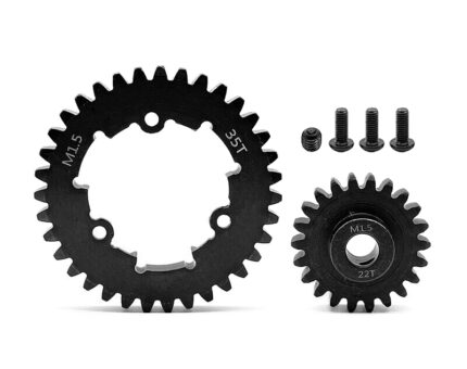HD Steel 8mm Bore 22T Pinion+35T Spur Gear Set 1.5 MOD for Traxxas X-Maxx & XRT