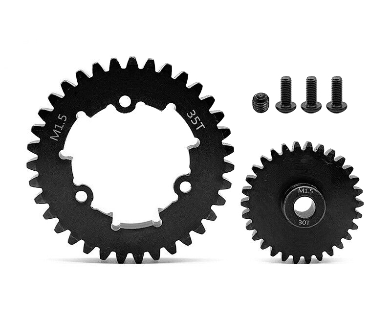 C33125 HD Steel 8mm Bore 30T Pinion+35T Spur Gear Set 1.5 MOD for Traxxas X-Maxx & XRT - Image 1