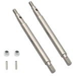 Silver Rear Drive Shafts (2) for Traxxas 1/18 TRX-4M Scale RC Crawler 9730
