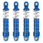 Blue Alloy Machined Heavy-Duty Shocks (4) for Traxxas 1/18 TRX-4M Crawler 9764