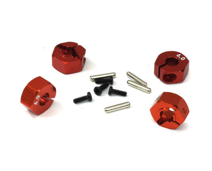12mm Hex Wheel (4) Hub 6mm Thick for 1/10 Traxxas, Axial, Tamiya, Drift & TC