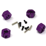 12mm Hex Wheel (4) Hub 7mm Thick for 1/10 Traxxas, Axial, Tamiya, Drift & TC