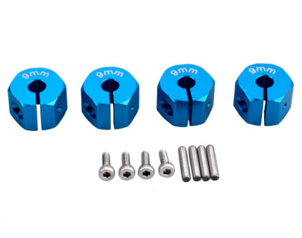 12mm Hex Wheel (4) Hub 9mm Thick for 1/10 Traxxas, Axial, Tamiya, Drift & TC