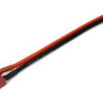 T-Style Type Plug Female Connector w/ 145mm Wires - Red & Black