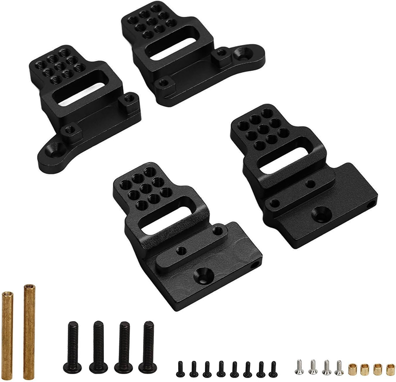 C33170BLACK Alloy Machined Shock Towers (4 pcs) for Traxxas 1/18 TRX-4M Scale Crawler 9826 - Image 1
