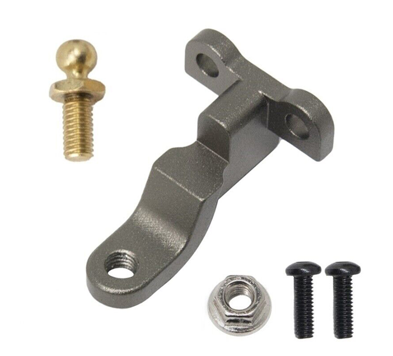 C33174GUN Machined Rear Bumper Receiving Hitch w/ Ball Mount for Traxxas 1/18 TRX-4M 9826 - Image 1