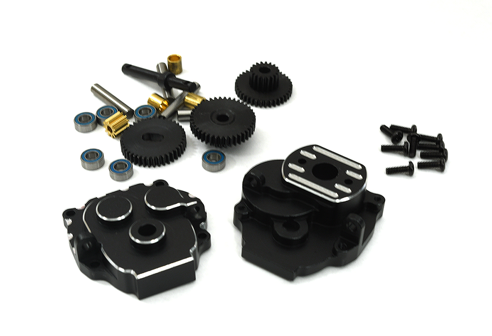 C33183BLACK Machined Center Gearbox w/ Internals for Traxxas 1/18 TRX-4M Crawler 9747 9776 - Image 1