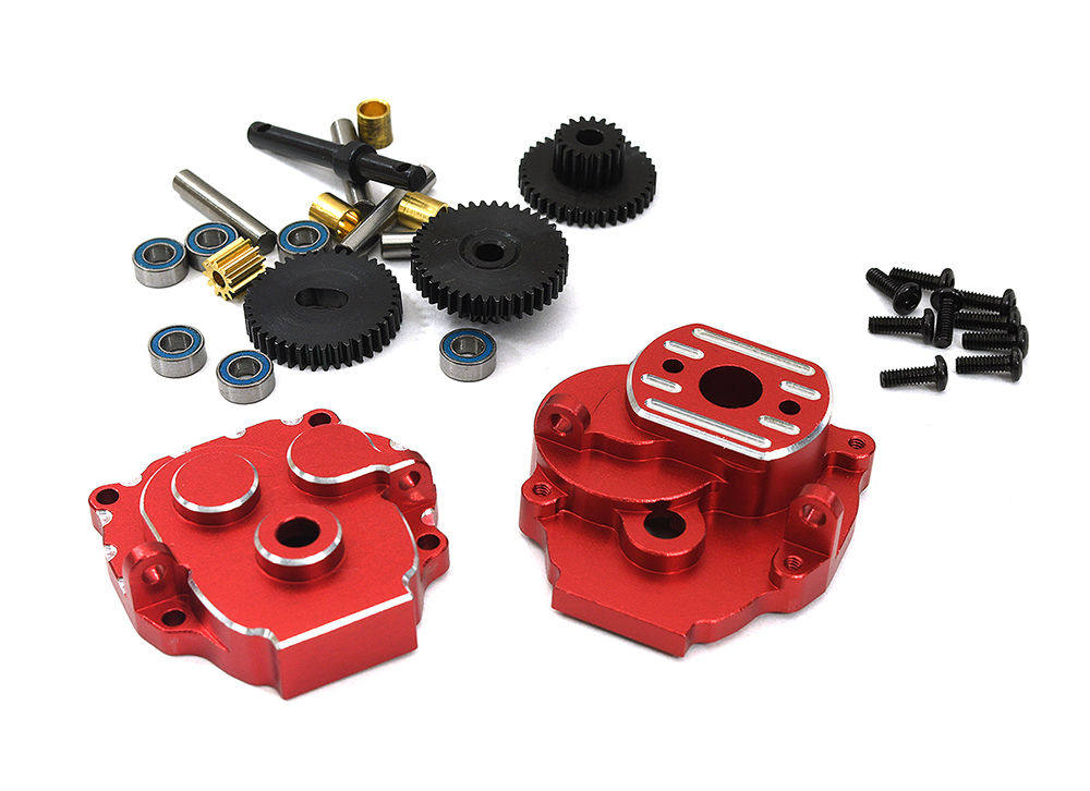 C33183RED Machined Center Gearbox w/ Internals for Traxxas 1/18 TRX-4M Crawler 9747 9776 - Image 1