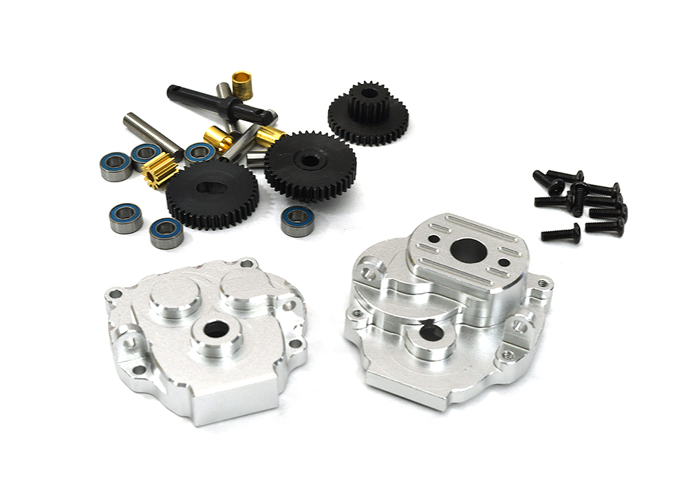 C33183SILVER Machined Center Gearbox w/ Internals for Traxxas 1/18 TRX-4M Crawler 9747 9776 - Image 1