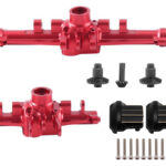 Machined F&R Axles w/ 24T/12T & Diff Covers for Traxxas 1/18 TRX-4M 9743 9744