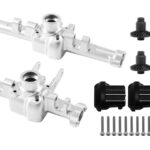 Machined F&R Axles w/ 24T/12T & Diff Covers for Traxxas 1/18 TRX-4M 9743 9744