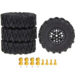 Alloy 1.0 Beadlock Wheels, Tires & Adapters(4) for Traxxas 1/18 TRX-4M 9869 9871