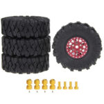 Alloy 1.0 Beadlock Wheels, Tires & Adapters(4) for Traxxas 1/18 TRX-4M 9869 9871