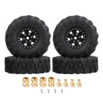 Alloy 1.0 Beadlock Wheels, Tires & Adapters(4) for Traxxas 1/18 TRX-4M 9869 9871