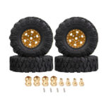 Alloy 1.0 Beadlock Wheels, Tires & Adapters(4) for Traxxas 1/18 TRX-4M 9869 9871