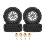 Alloy 1.2 Beadlock Wheels, Tires & Adapters (4) for Traxxas 1/18 TRX-4M