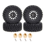 Alloy 1.2 Beadlock Wheels, Tires & Adapters (4) for Traxxas 1/18 TRX-4M