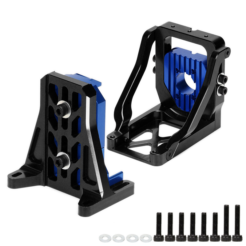C33203BLACKBLUE Alloy Machined Quick Change Motor Mount for Traxxas X-Maxx & XRT - Image 1