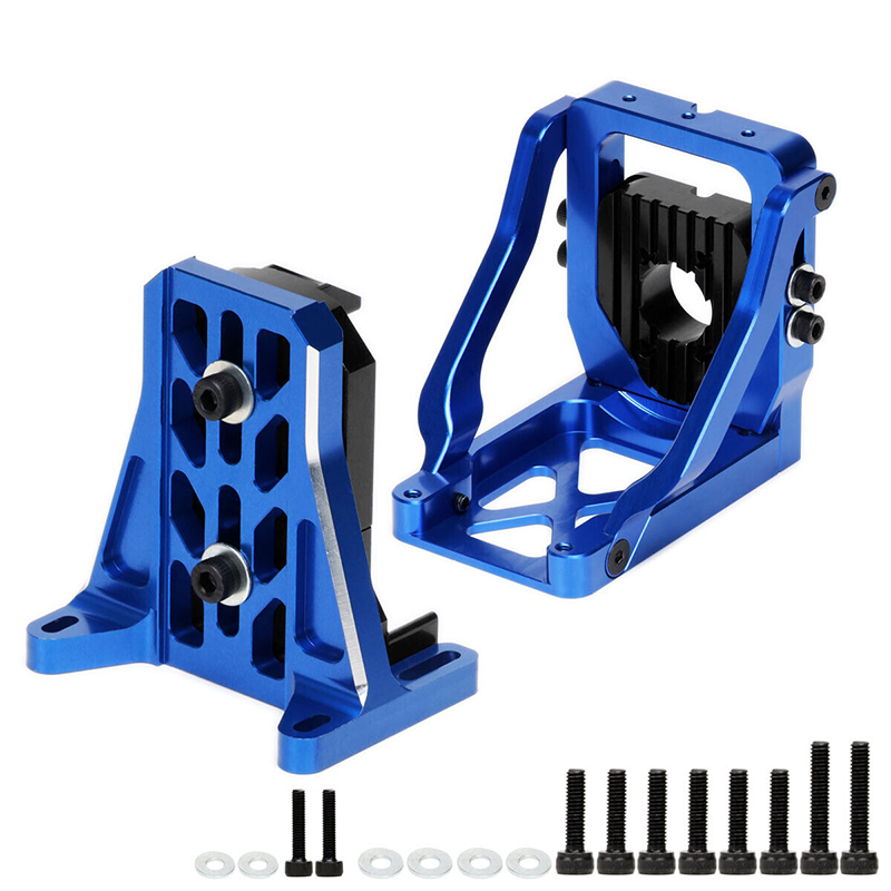 C33203BLUEBLACK Alloy Machined Quick Change Motor Mount for Traxxas X-Maxx & XRT - Image 1