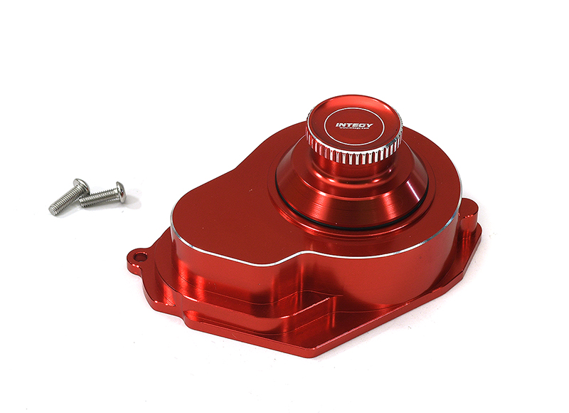 C33212RED Machined Spur Gear Cover for Traxxas 272R Transmission & 1/10 Drag Slash 9489 - Image 1