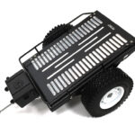 Realistic Leaf Spring 1/10 Size Flatbed Trailer 302x200x115mm for Scale Crawler