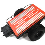 Realistic Leaf Spring 1/10 Size Flatbed Trailer 302x200x115mm for Scale Crawler