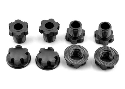 Alloy Machined 17mm Hex Hubs (4) for Traxxas Sledge & E-Revo 2.0 (2018+) 8654