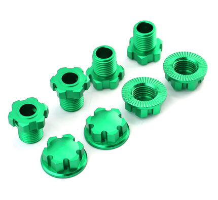 Alloy Machined 17mm Hex Hubs (4) for Traxxas Sledge & E-Revo 2.0 (2018+) 8654