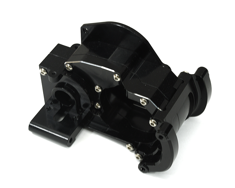C33231BLACK Black Billet Machined Gearbox Housing Upgrade for Traxxas 272R & Drag Slash 9493 - Image 1